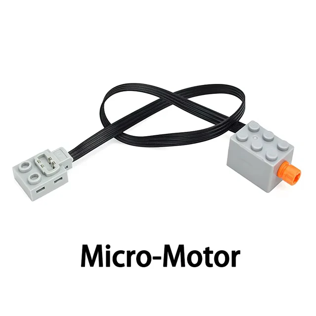 MOC Bricks Techical Power Functions Axle With Hole Micro Motors Compatible Building Blocks Cars Assemble Parts Model Motor Toys view 4