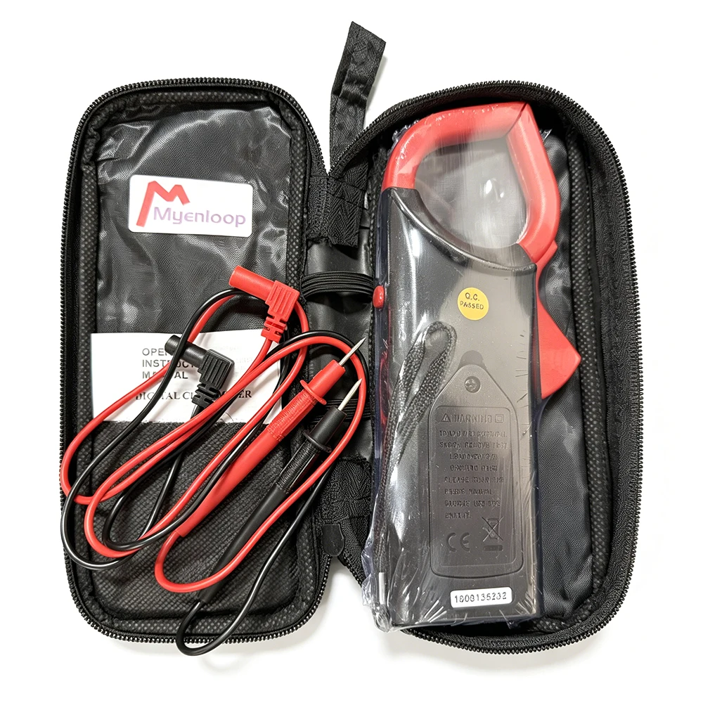 Myenloop 26B Digital Clamp Meter Multimeter with Test Leads & Storage Case AC/DC Voltage Current Tester for Electrical Testing view 5