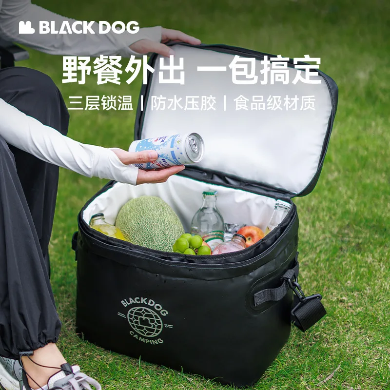 Naturehike&Blackdog Outdoor Insulation Ice Bag Large Capacity Portable Thermal Insulation Bag Camping Travel PVC Picnic Bag