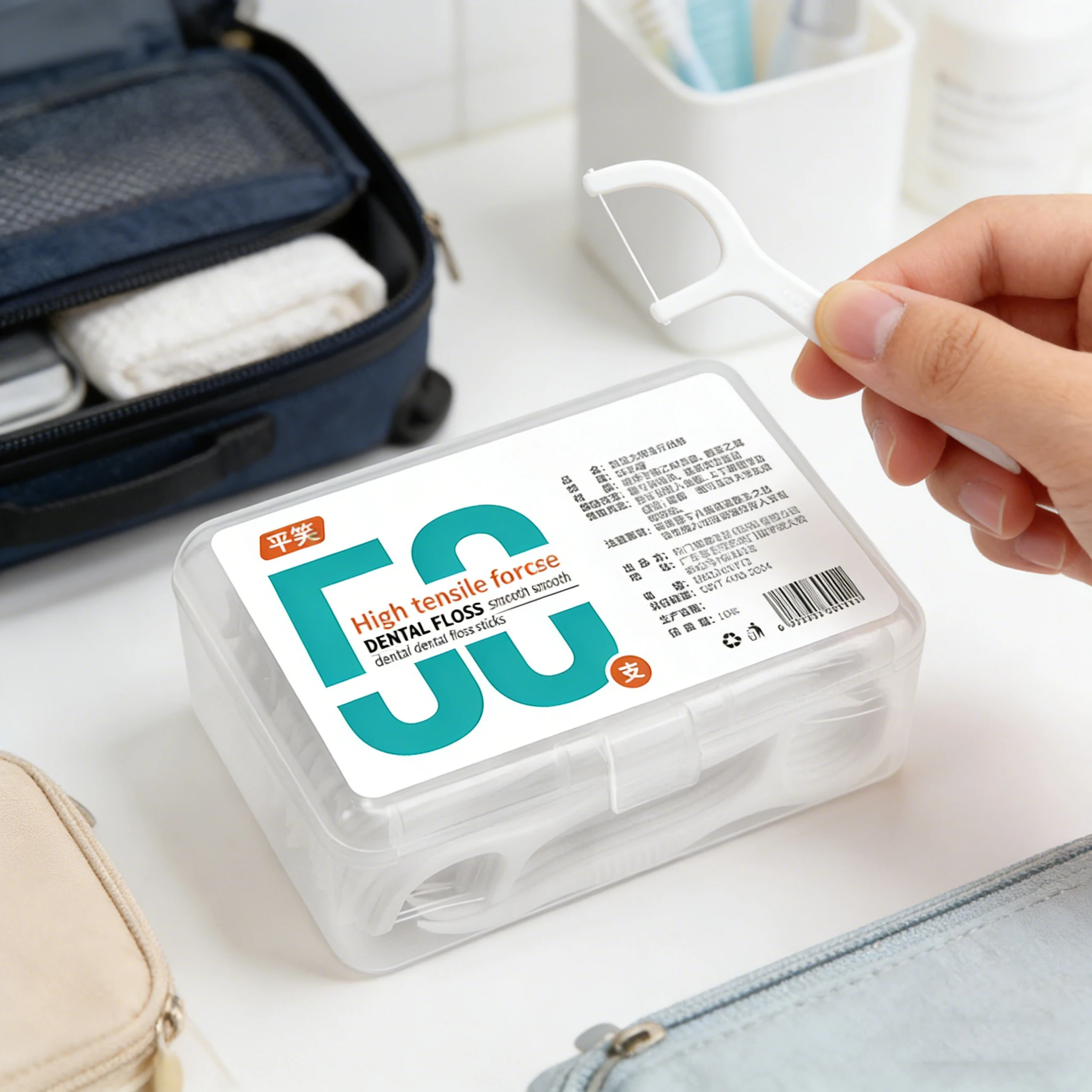 50/150/300/600 Dental Floss Sticks, Thinner, Stronger, and More Resistant to Breakage, Used as Plaque Removers for Oral Care