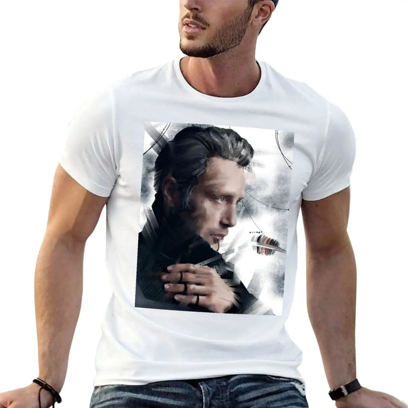 Mads Mikkelsen T-Shirt t shirt man cotton t shirts for man pack cotton t shirts for man cotton T-shirt