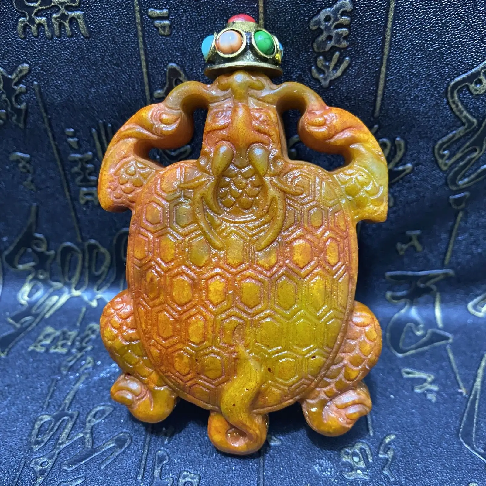 Old Chinese Natural Hetian Jade Hand-carved Exquisite  Pendants , Snuff Bottle