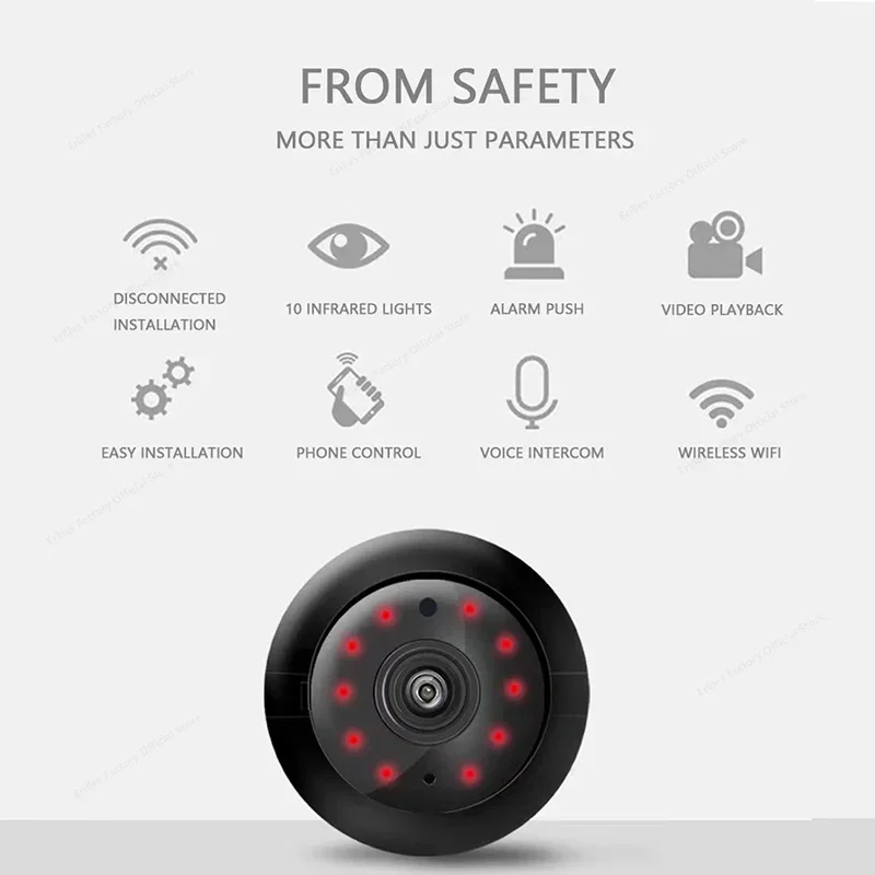 1080P HD Mini telecamera Wifi Smart Home Security Protection IP Cam monitoraggio remoto voce bidirezionale IR Night Vision Micro videocamere