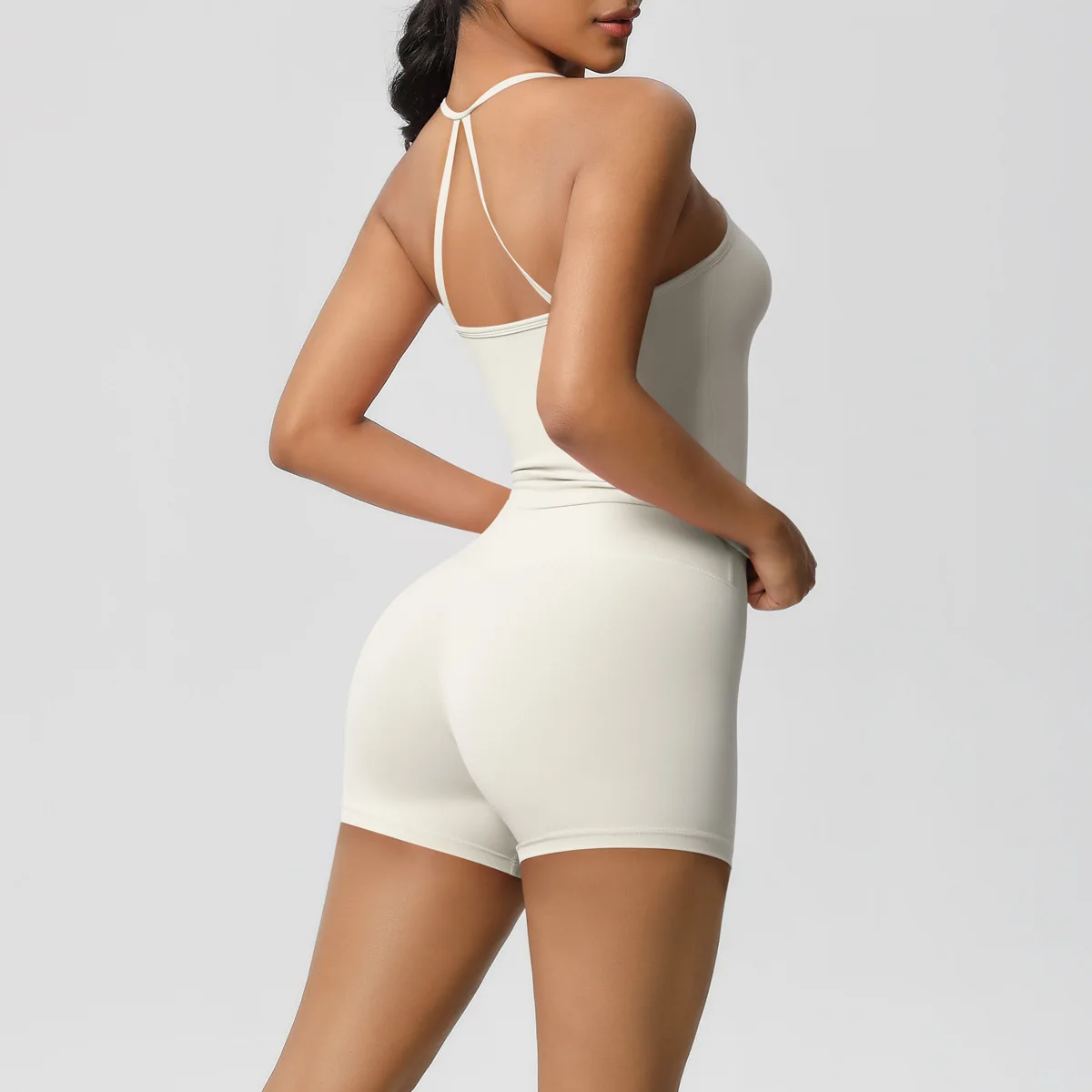 

Yoga Outfits Women's 2 PCS Shorts Bra Yoga Set Comfort Elastic Sportsuit Female Sports Set Workout Overalls Fitness Gym Clothes
