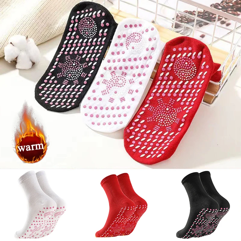 Winter Self-heating Health Care Socks Casual Thermal Stockings Anti-Cold Outdoor Ki Sports Self Heated Massage Man Short Sock