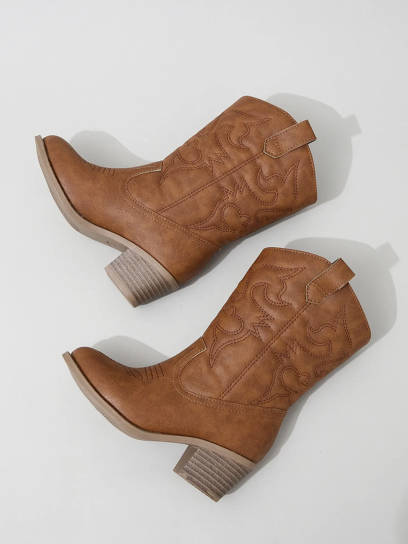 Mädchen Lederstiefel Chic Muster Mode Kinder Low Heels Schuhe Einfache Kinder Mode Elegante Prinzessin Stiefel Slip-on 2024 Neu – Detail 13