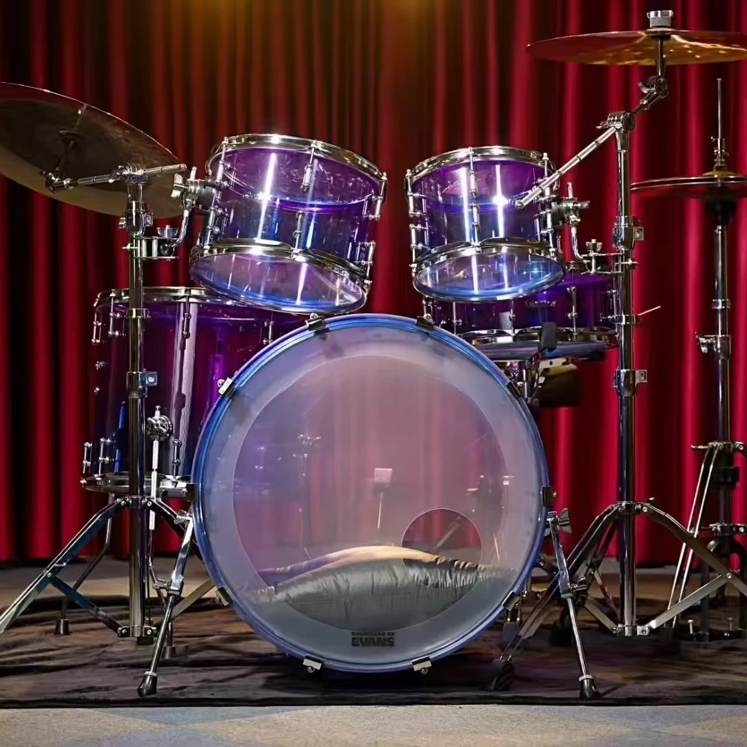 Acrylic Musical Instruments New Design Drum Set Professional  Drum Kits
