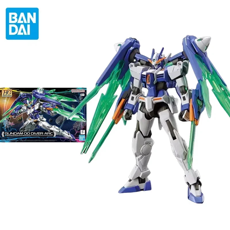 Bandai Original GUNDAM BUILD METAVERSE Anime HG 1/144 GUNDAM 00 DIVER ARC Action Figure Toys Collectible Model Gift for Children