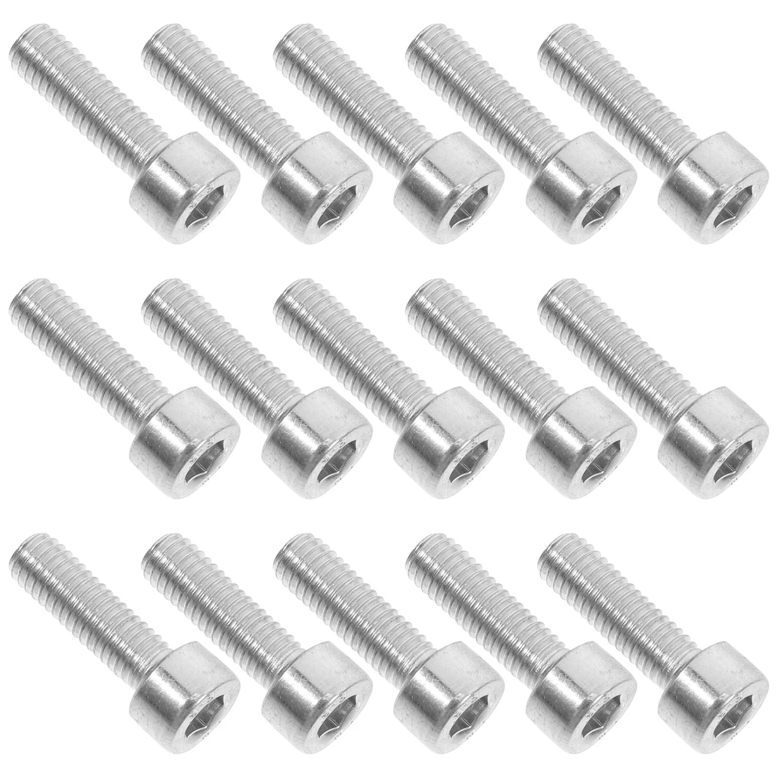 

30Pcs Logging Saw Fasteners M5x15mm Replacement Hex Socket Bolts for Efficient Chainsaw Machine Repair