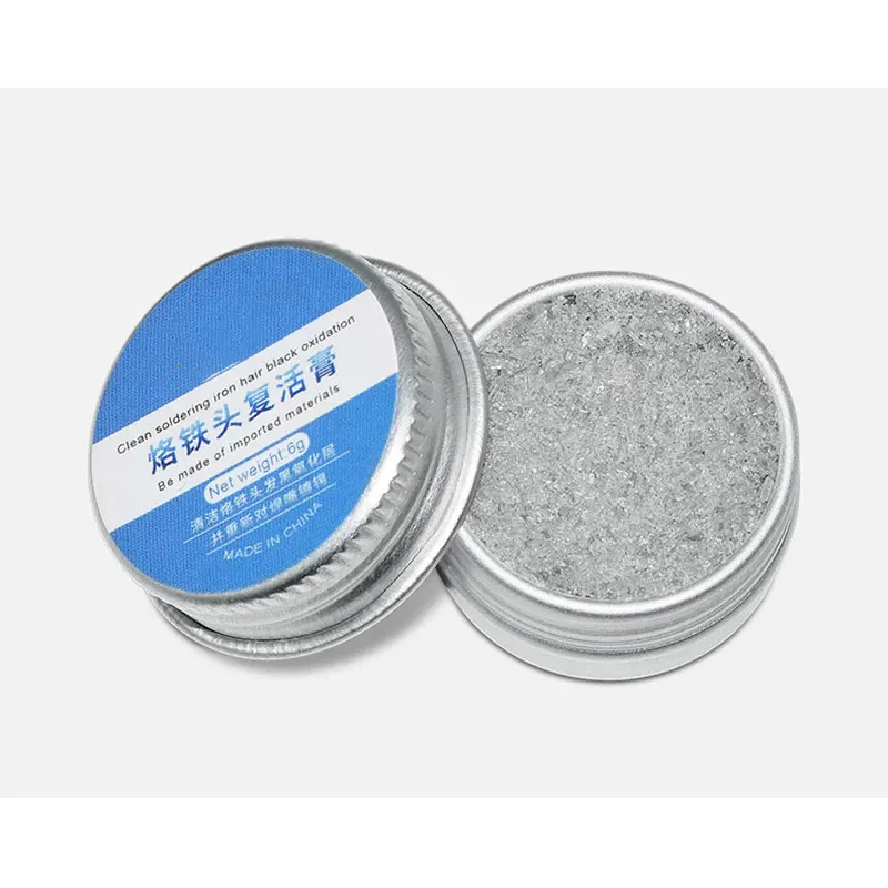 Electric soldering iron head revival cream cleaning soldering iron head oxide layer removal soldering tip blackening without tin