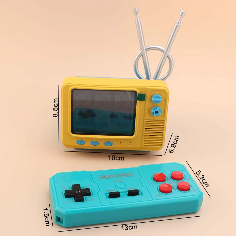 

3.0 Inch Screen Retro Bookshelf TV Console Wireless Controllers Mini Pocket Size Game Console GV300S Built-in 339 Games