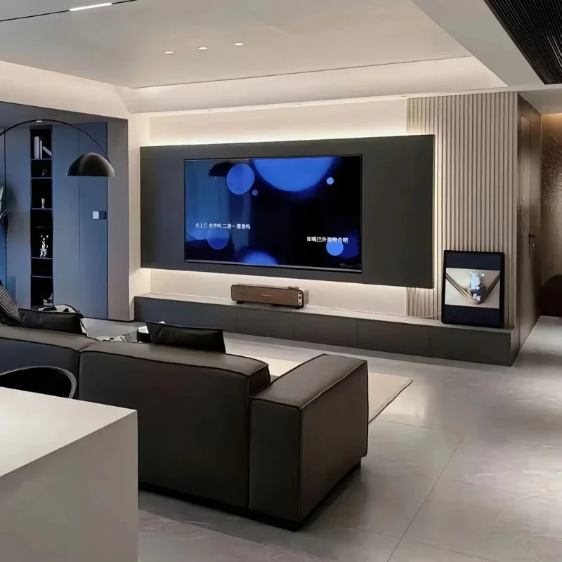 

Simple whole house living room wood modern TV furniture, certified luxury factory price and retail cabinet