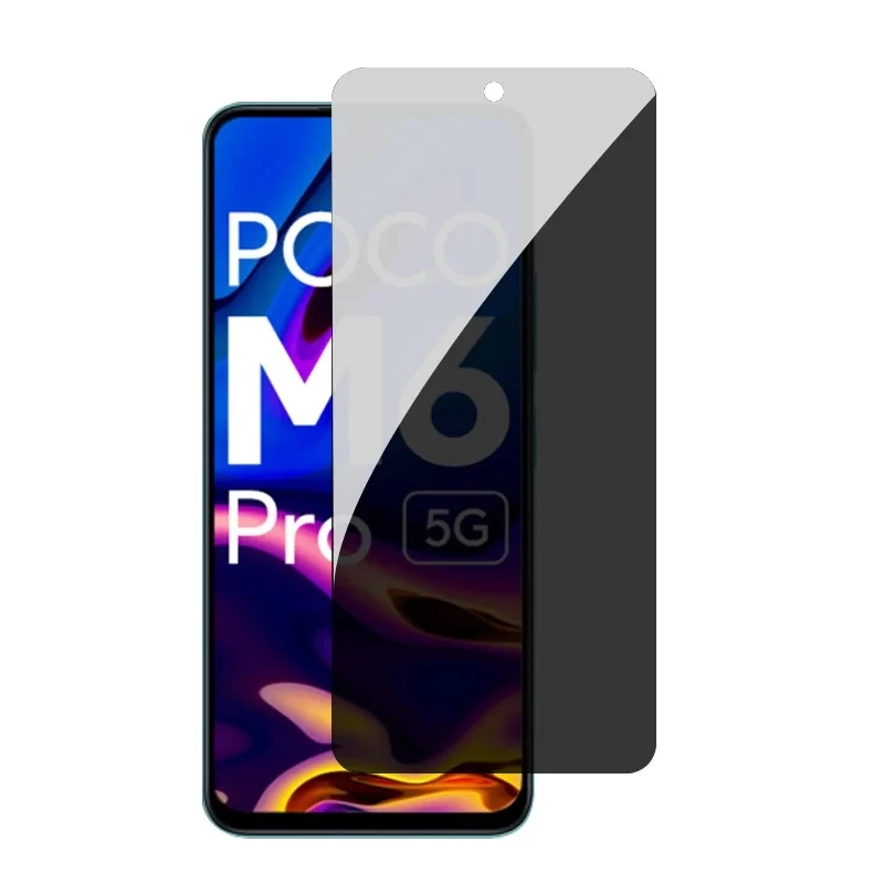 

Закаленное стекло для Xiaomi POCO M6 Pro, 2 шт., противошпионская Защитная пленка для конфиденциальности, Защита экрана для POCO M6Pro