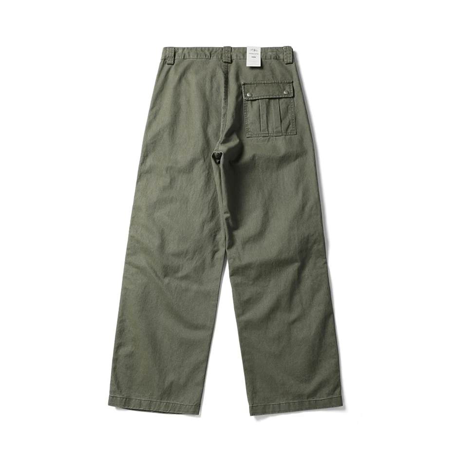 Mens Patchwork Pleated Pants Cotton Casual Cargo Pant Men Streetwear Wide Leg Function Paratrooper Pants Cityboy Baggy Trouser