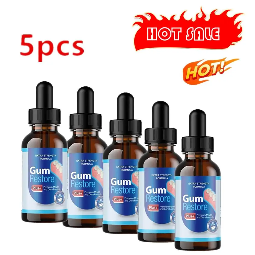 5pcs Gingival Repair Drops Gum Relieving Periodontal Blistering Oral Cleaning Care Drops Treatment Bad Breat  Antibacteria