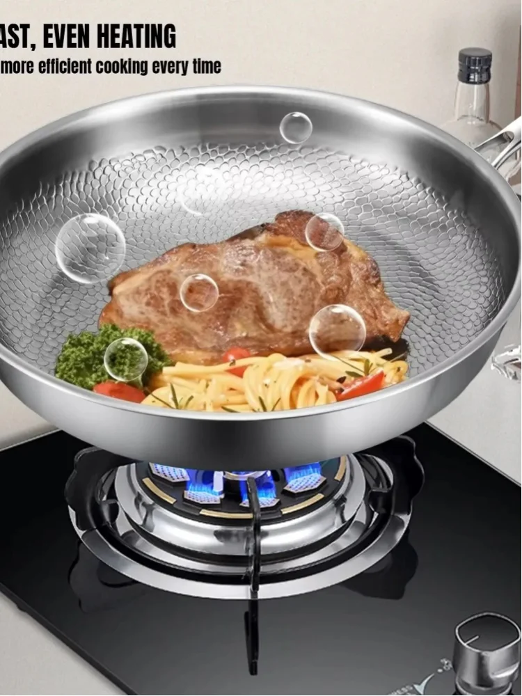 26/30cm Titanlegierung Antihaft-Bratpfanne mit Deckel, Kratzfeste Kochpfanne, Langlebige Haushaltspfanne, Kratzfestes Kochgeschirr für Gas- und Induktionsherde, Gesunde Antihaft-Pfanne für den