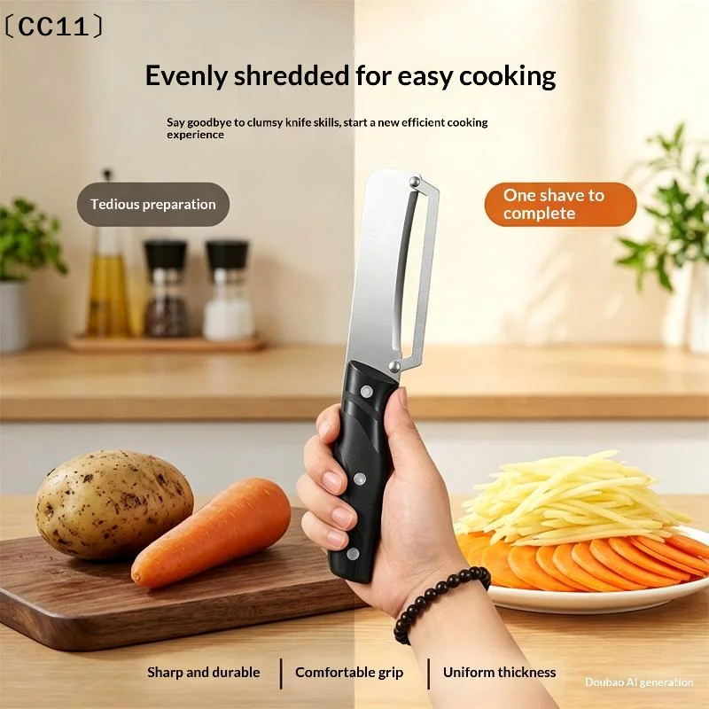 Stainless Steel Kitchen Peeler Multi-Function Kitchen-Specific Peeler For Slicing Fruit Vegetables〔CC11〕
