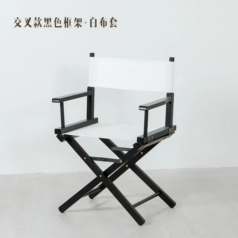 Solid Wood Director Chairs Portable Outdoor Canvas Chairs Makeup Chair Prop Display Folding Chair Leisure Backrest Small Stools