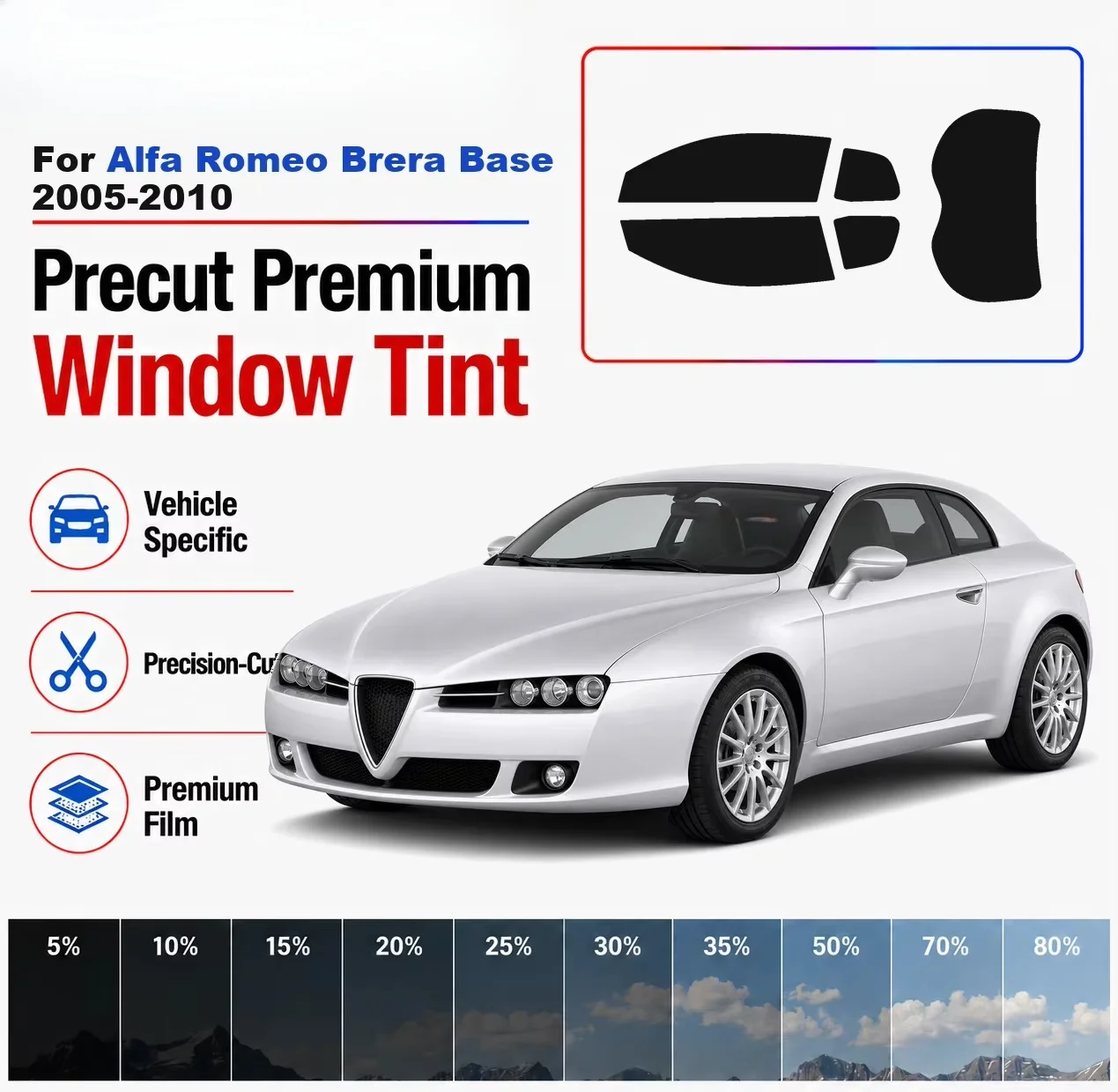 Model Kit Alfa Romeo - Kit de láminas de protección solar