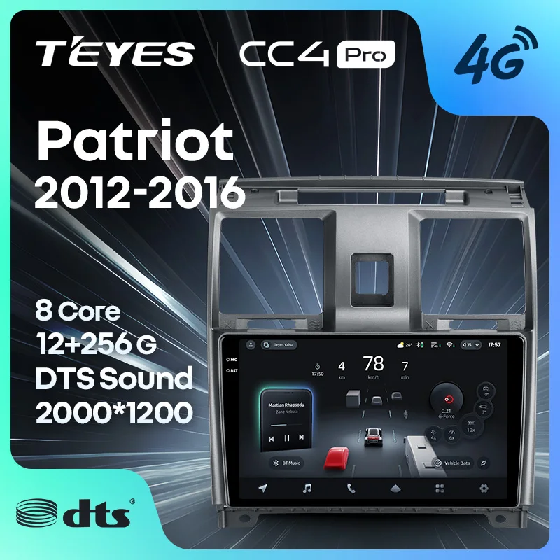 TEYES CC4 PRO For UAZ Patriot 2012 - 2016 CarPlay Radio Multimedia Stereo Car play Auto 2DIN Autoradio