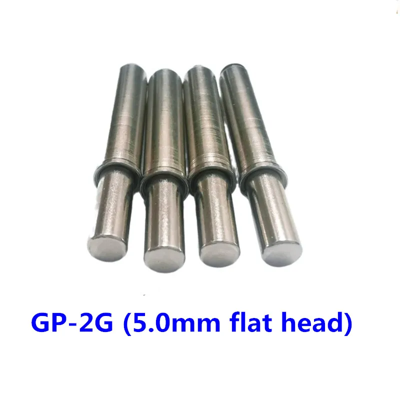 50PCS GP-2G Nickel Plated Flat Head Positioning Pins | Spring Elastic Test Probe Positioning Posts for Accurate Alignment