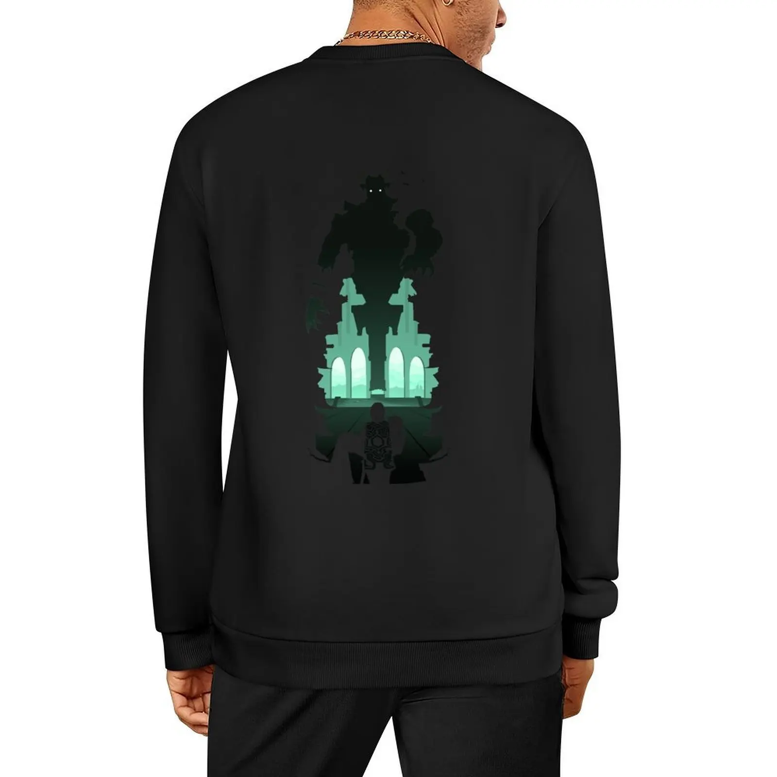

Shadow of the Colossus - Malus silhouette Pullover korean autumn clothes male clothes blouse new sweatshirts