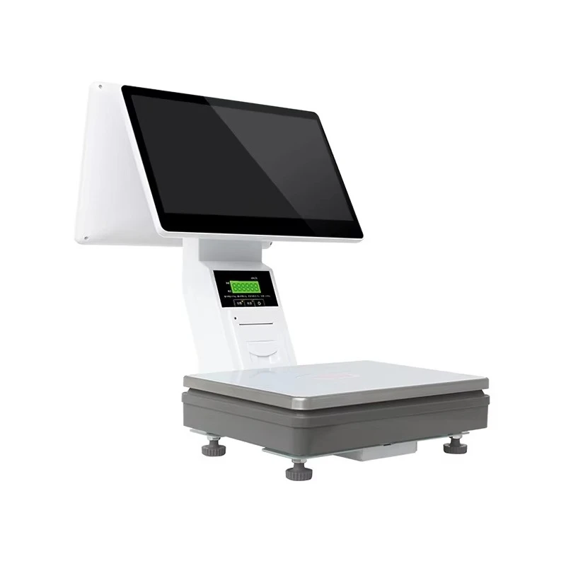 Zwart of wit 15,6 inch Windows Android All-in-One POS-systeem met printer, kassa, touchscreen POS, weegschaal, POS-schaal