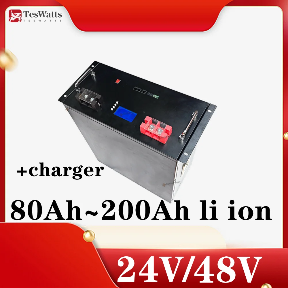 

Teswatts 48V 24V 80Ah 100AH 120A 150Ah 200Ah lifepo4 литиевая батарея Bluetooth настенный с зарядным устройством для инвертора солнечной системы