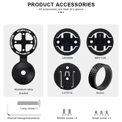 Soporte ciclocomputador Garmin Edge Bryton Cateye-Accesorios MTB