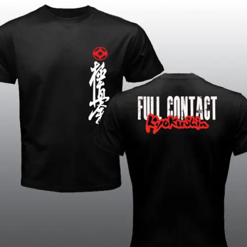 Kyokushin Karate Full Contact Graphic T-shirt Men Women Cotton Short Sleeve O-neck Martial Arts Casual Tee Tops