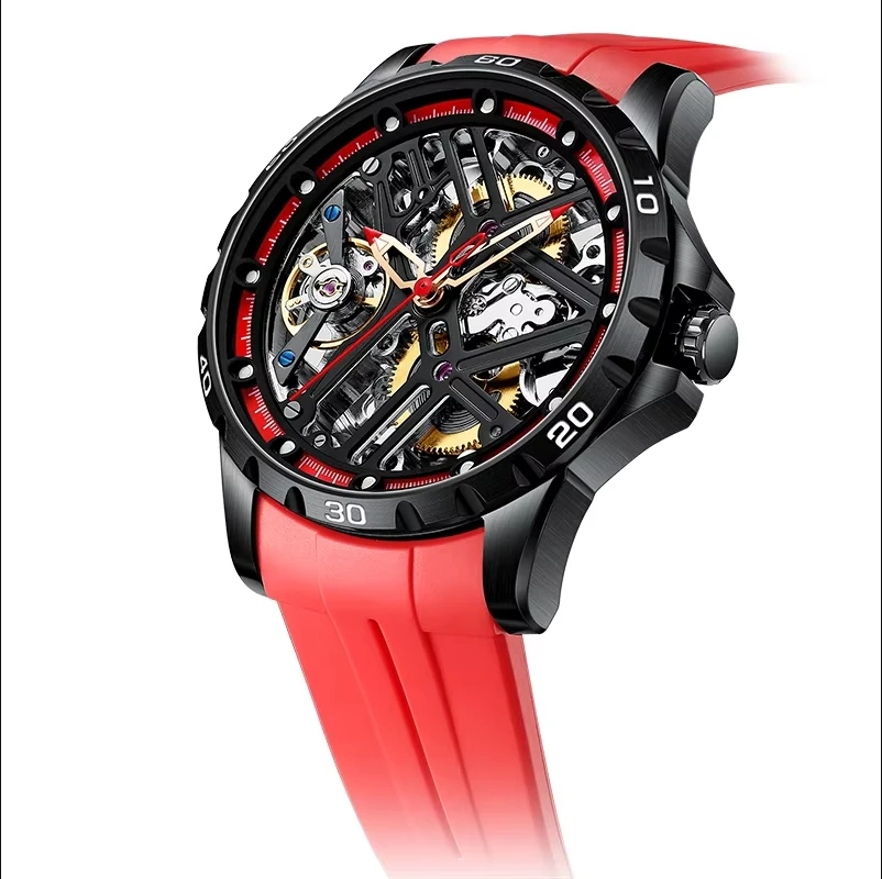 AILANG Men's Luxury Mechanical Automatic Watch High-End Brand Waterproof Hollow Design Orologio Automatico Uomo Men's Watch