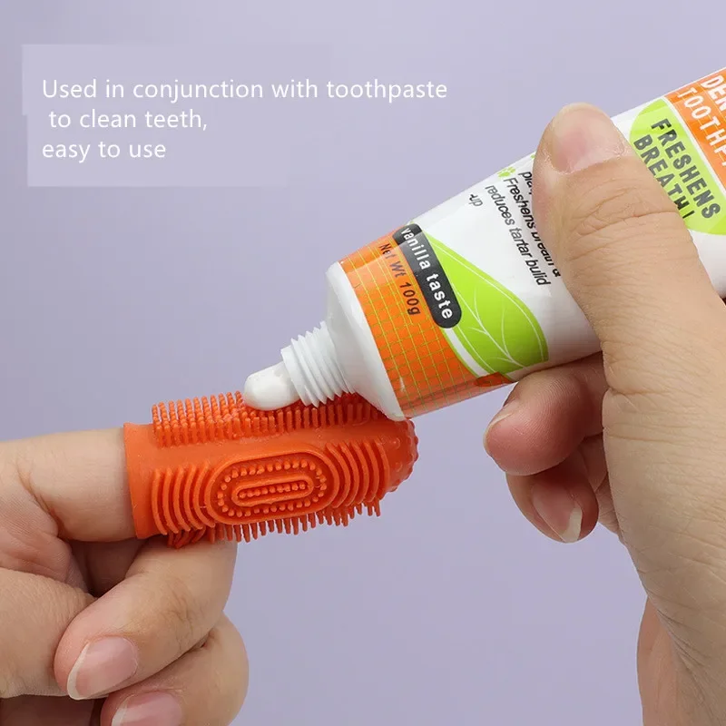 

Красочный чехол, силиконовые напальчники, зубные щетки для домашних животных, чистка полости рта для щенков, маленькие щетки, аксессуары для ухода за кошками и собаками, товары