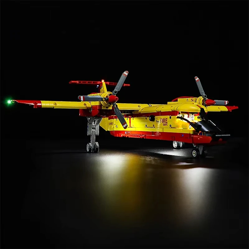 DIY LED Light Kit For LEGO 42152 Firefighter Aircraft ( Only LED Light,Without Blocks Model)