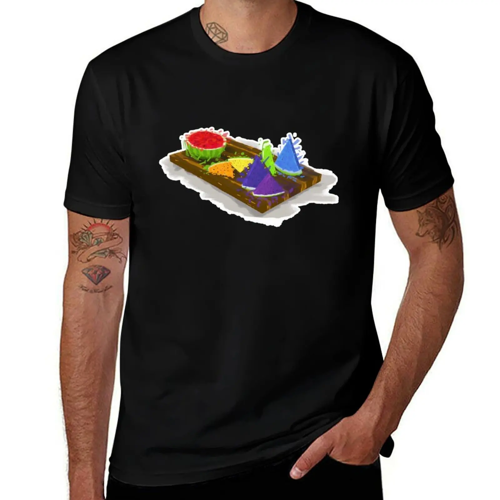 

Rainbow Watermelon T-Shirt summer 2025 shirts graphic tee plus size tops designer shirts plain black t shirts men
