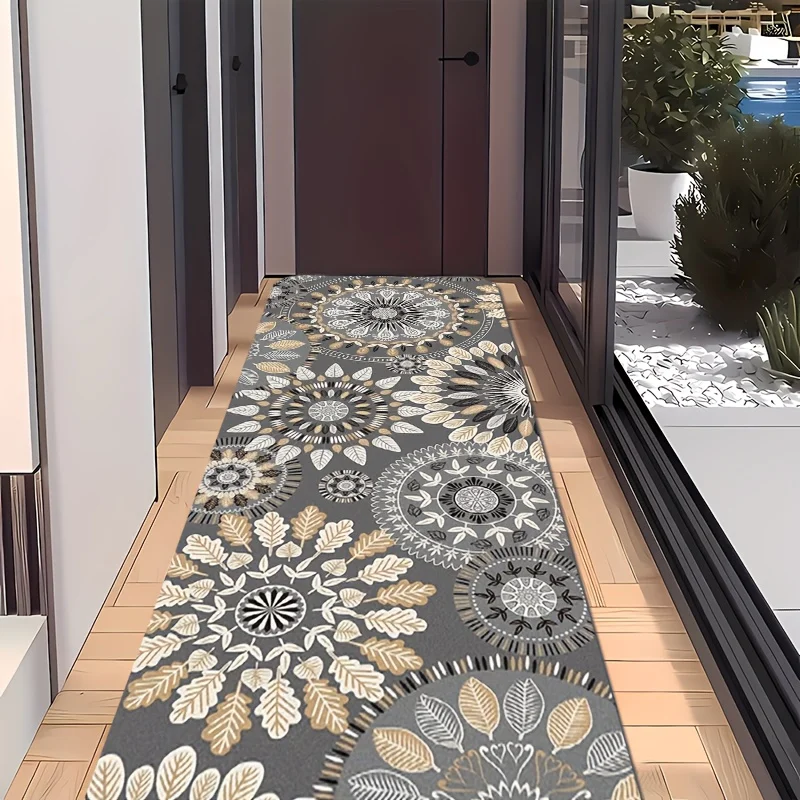 VIKAMA Corridor Entrance Long Carpet Strawberry Daisy Bathroom Running Track Bed Head Sofa Kitchen Mat Home Decoration
