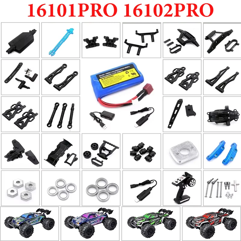 

SCY 16101 16102 16103 16201 RC 1:16 Original auto parts 2500 mah battery motor shock Absorber calipers 6047 6049 6050