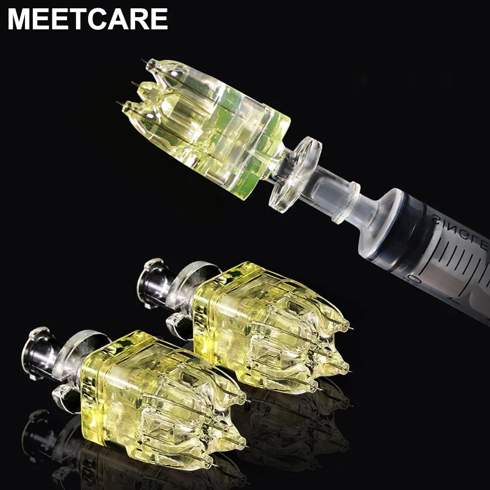Korea Crystal Multi 5-Pin Mikronadel-Kartusche zur Hautverjüngung und Hydratisierung, 32G 1,5 Hydra Mesotherapie-Werkzeug für Handinjektionen