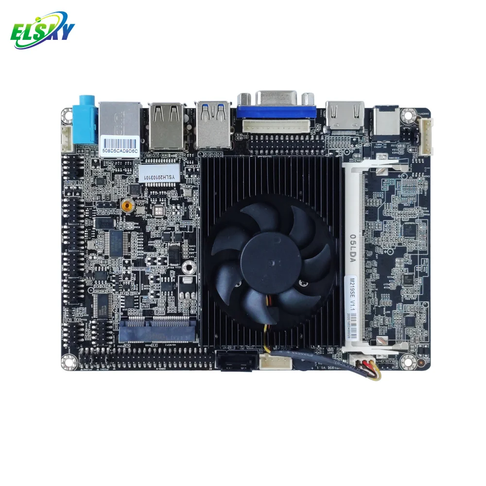 ELSKY Fanless or with Fan 3.5-inch Cpu Motherboard M219SE with Celeron J1900 2/6*COM RS232 1/2*LAN 1*USB3.0 5/7*USB2.0