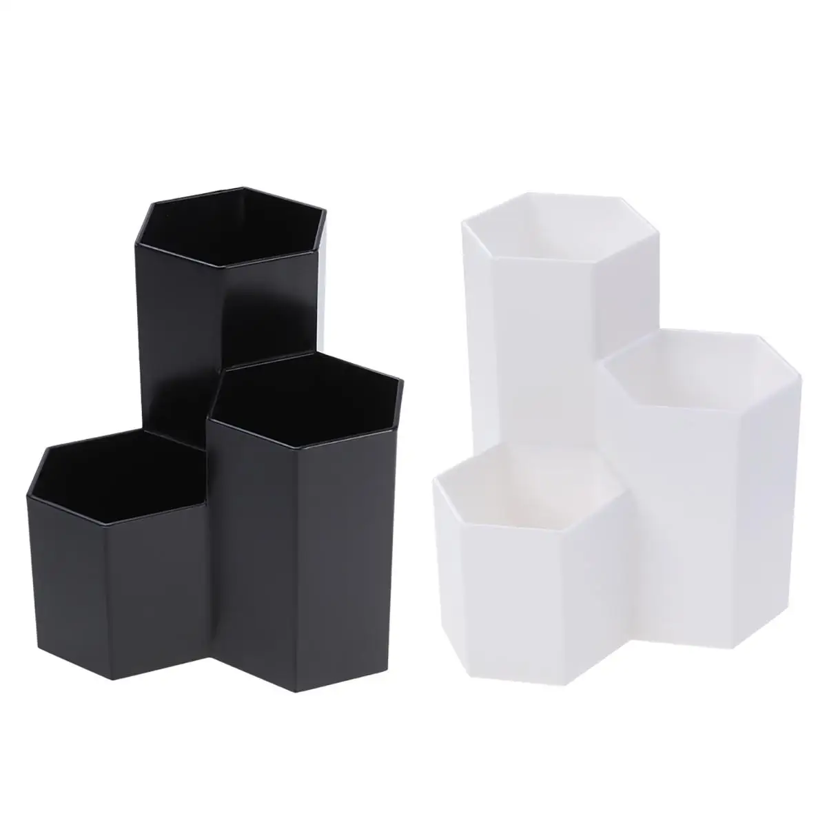 Pen Storage Box Desktop Holder Pencil Organizer Holders for Office Caddy-- Black