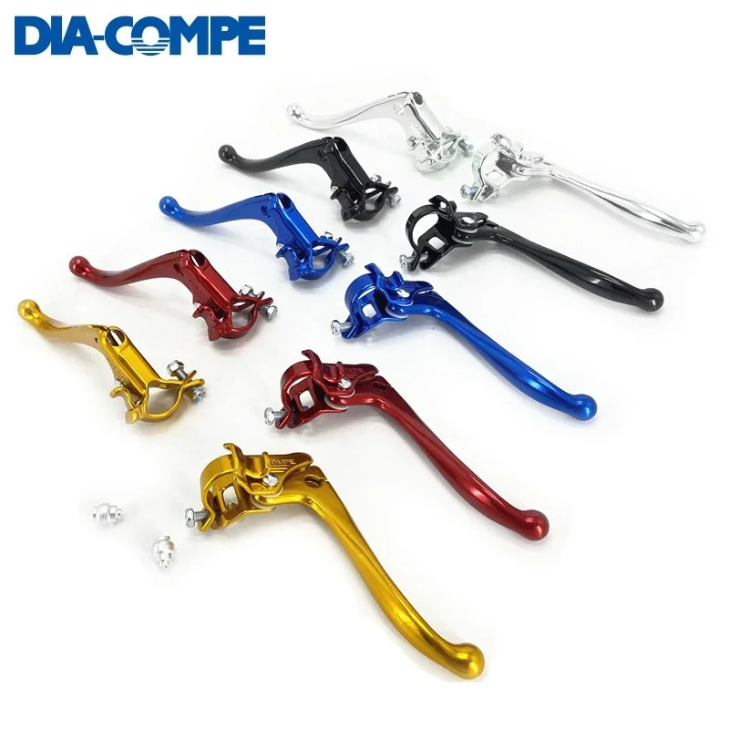 

Retro Bike Touring City Bicycle Brake Lever 22.2mm Caliper V Brake Levers Hinged Installation Quick Release Clamp Lever