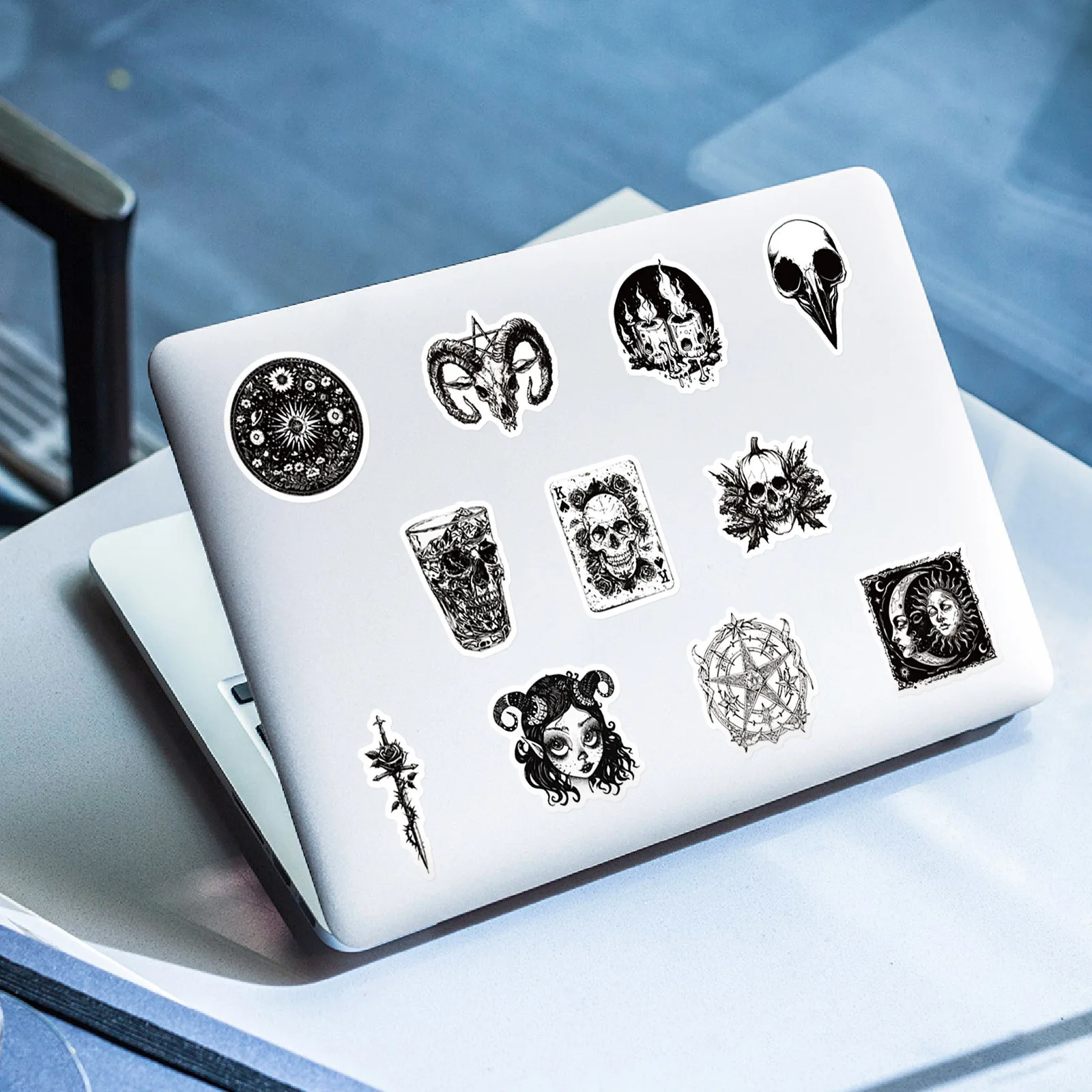 50PCS Gothic Punk Style Horror Sticker Phone Case Laptop Diy Decals Cup Guitar Skateboard Notebook Waterproof Graffiti Stickers