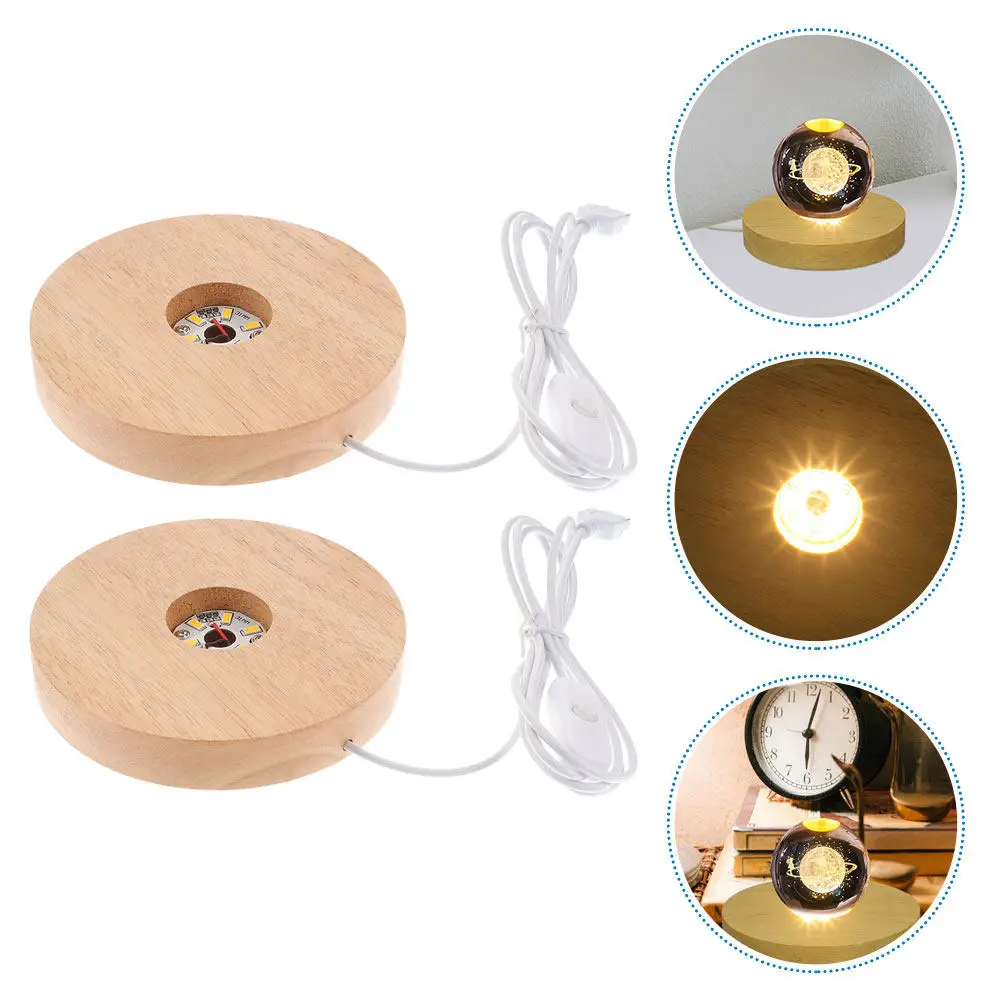 2-個木製クリスタルボールホルダー-led-ライトベース-usb-充電テーブルディスプレイスタンド家の装飾用暖かい照明クリスタルディスプレイ