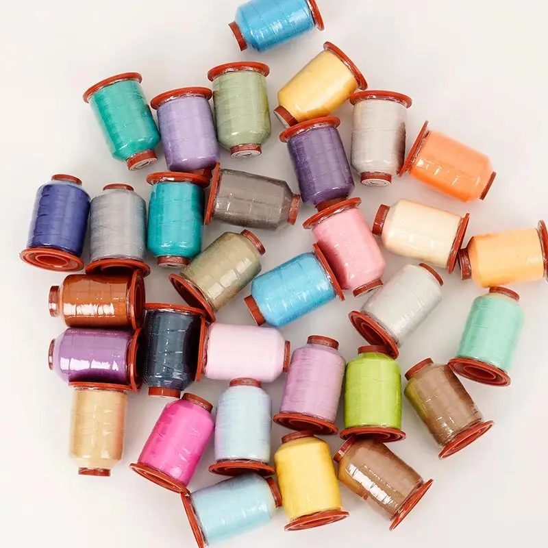 

32-цветная домашняя швейная машина, набор полиэфирных ниток, маленькие 402, разные цвета, нитки для ручного шитья, 500 ярдов, каждый рулон