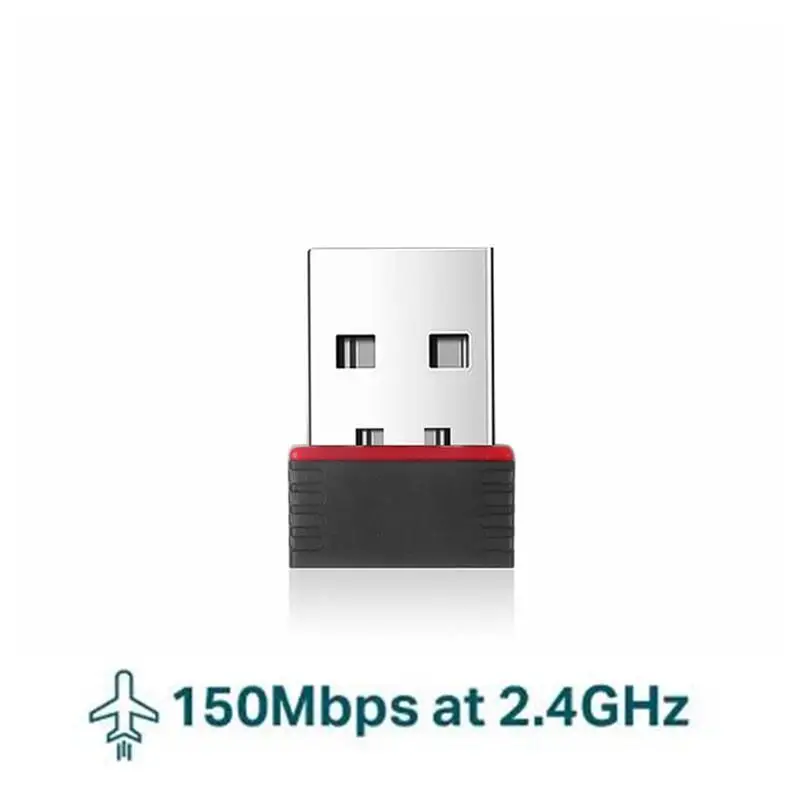 Беспроводной сетевой адаптер Wi-Fi Mini USB 2,4 ГГц 150 м WLAN IEEE802.11n USB2.0 Wifi ресивер для планшетного ПК