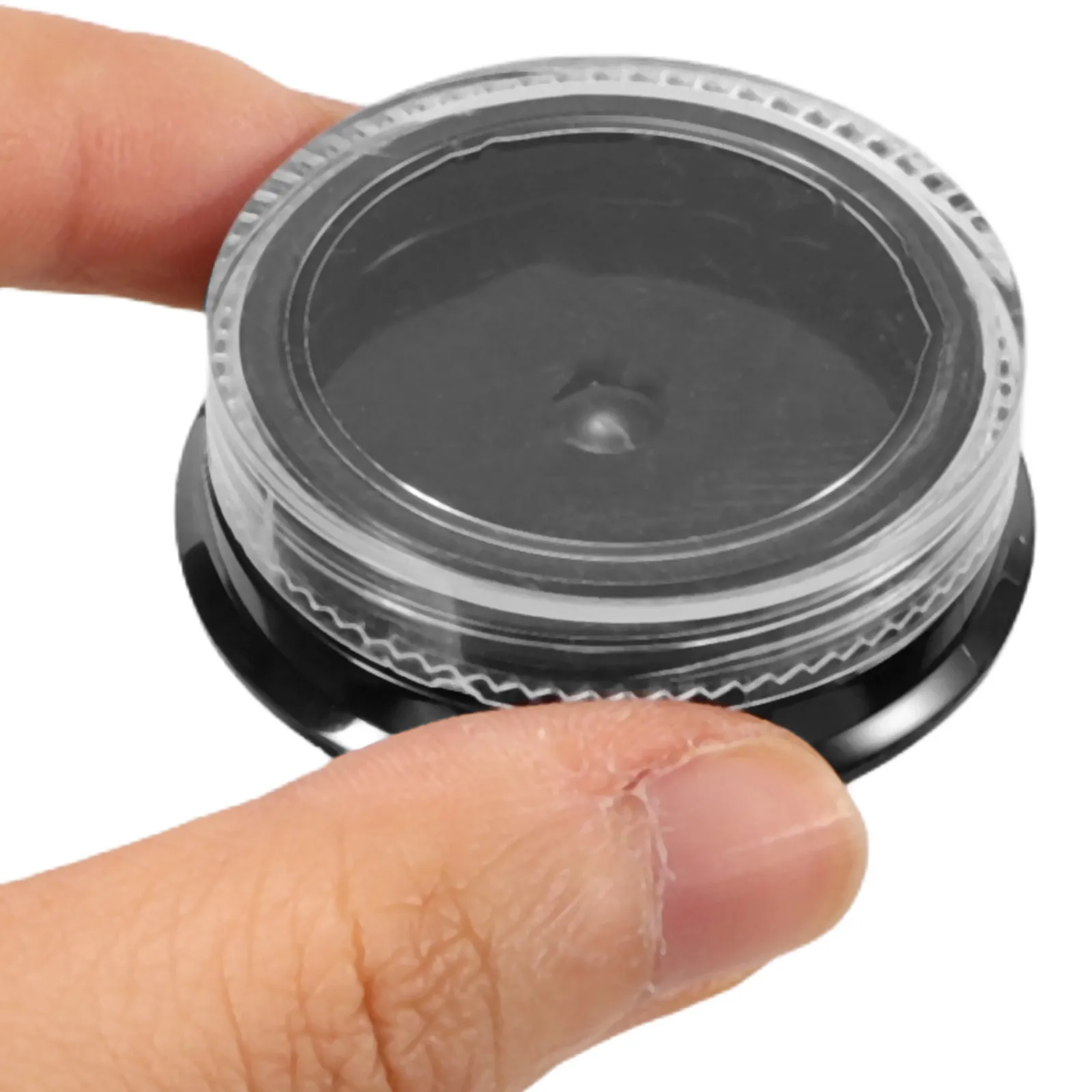 8Pcs Nail Glitter Small Round Jars Portable Reusable Plastic Storage Containers Easy Use DIY Nail Accessories Case Travel Kit