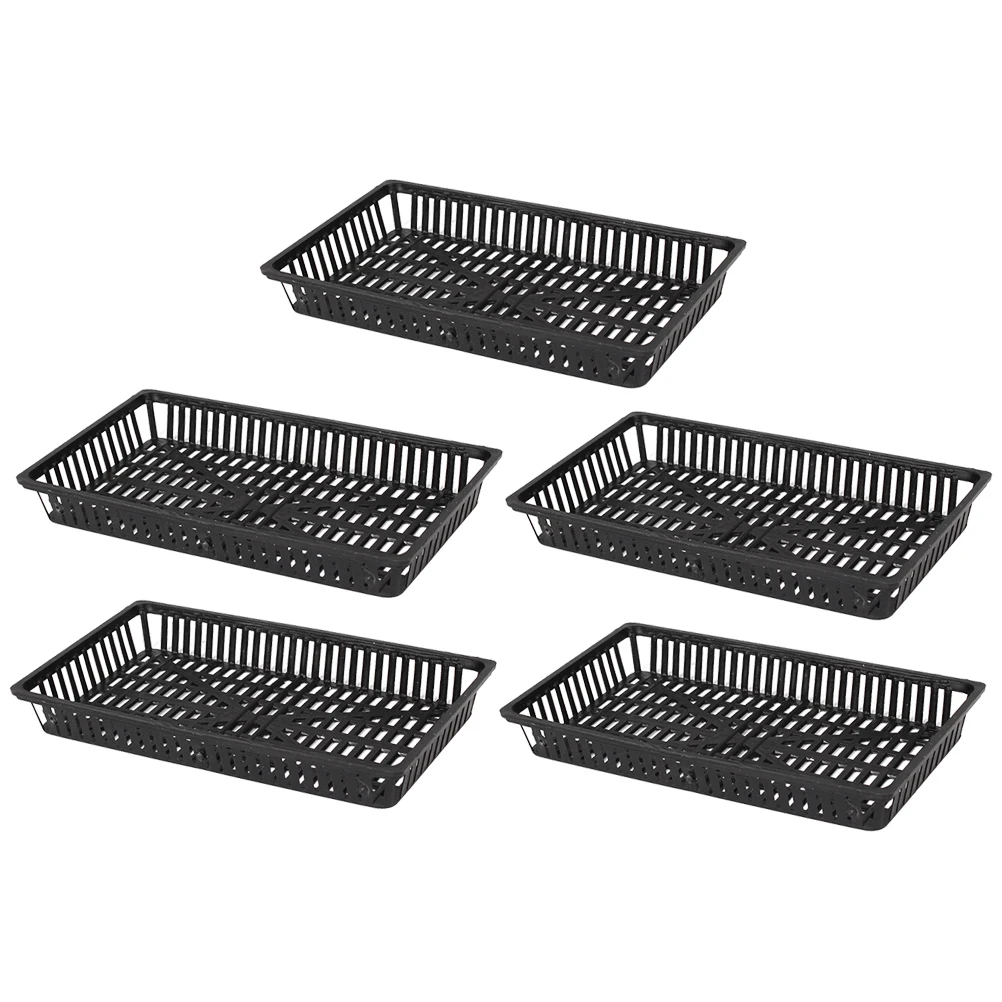

10 Pcs Aquarium Planting Baskets Fish Tank Decor Large Trays Seaweed Cultivate Pot Water Grass Basket Hydroponics Soil Based