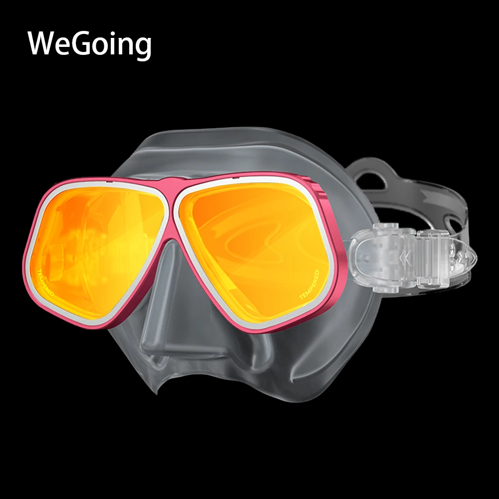 

Similar Apollo's Alloy Snorkel Mask Goggles with Yellow Lens Tempered Glass Aluminium Small Volume Snorkeling Diving Mask Swim