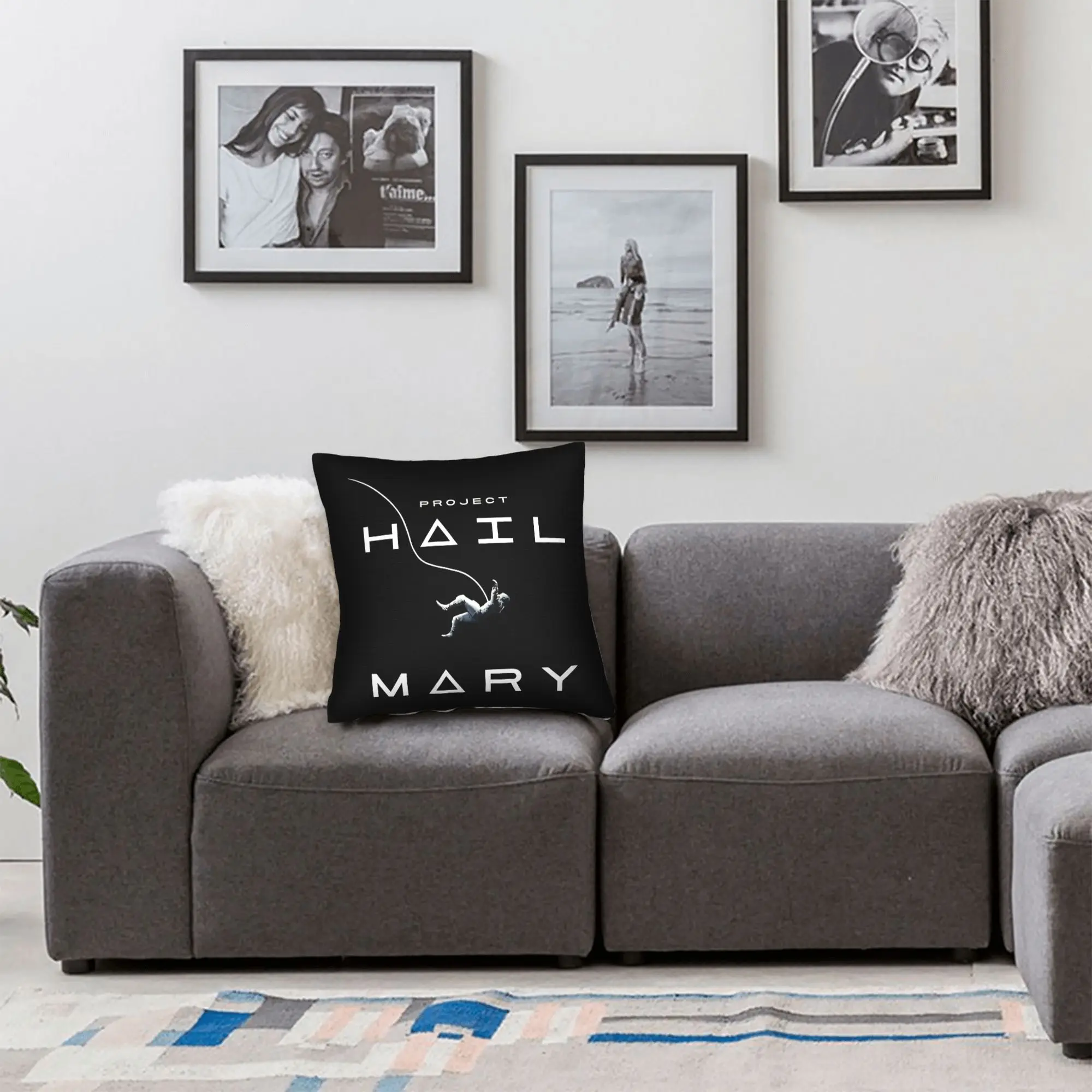 Pillow Cover Project Hail Mary, Space Mission Book Lover, Andy Weir Fan Funny Pillow Case For Couch Sofa Bedroom Pillowcases