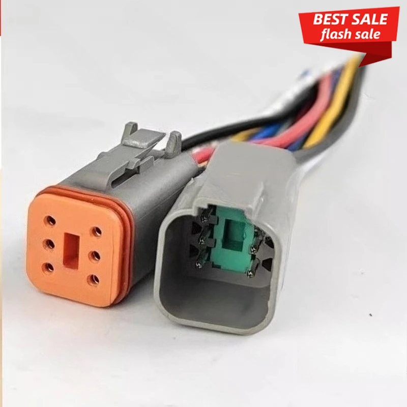 For Cat E312 320B/C/D 323 325B Throttle Motor Plug Oil Motor Plug Wiring Harness Excavator