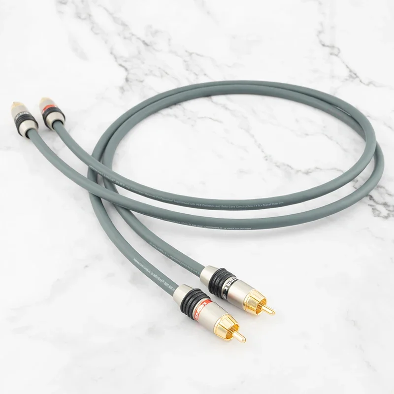 Purovoz 300MK hifi dual rca audio cable 2 pairs 2rca male to male AV amplifier cd audio cable LGC oxygen-free copper